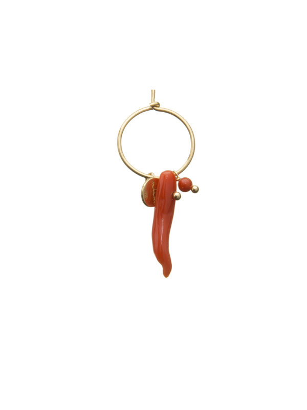 Mono hoop cornino corallo - immagine 2