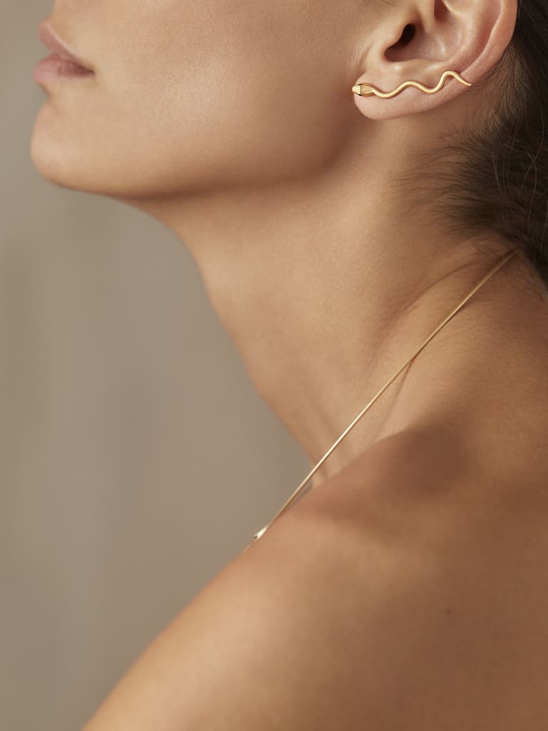 Orecchini Creativi Personalizzati Zoc Snake Dal Design Curvo Semplice E Di Fascia Alta, Stile Dolce E Cool Le Donne Da 28,36 € | DHgate