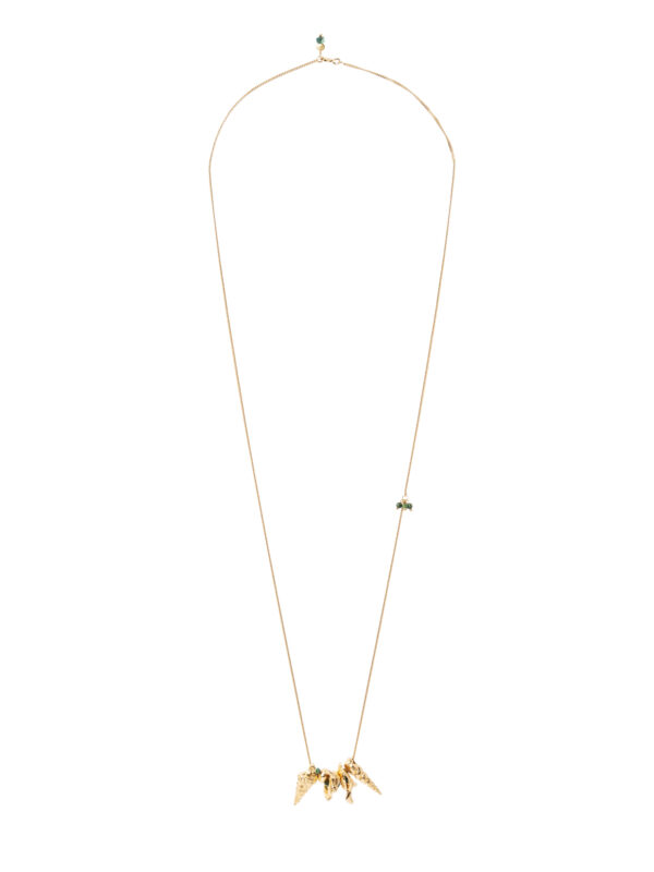 Collana Calypso lunga con pietre nianì